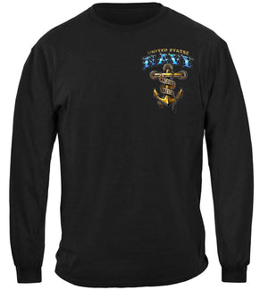 More Picture, US NAVY Vintage Tattoo Classic Anchor United States Navy USN Premium Long Sleeves