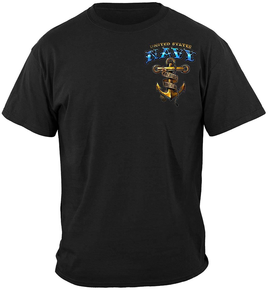 US NAVY Vintage Tattoo Classic Anchor United States Navy USN Premium Long Sleeves