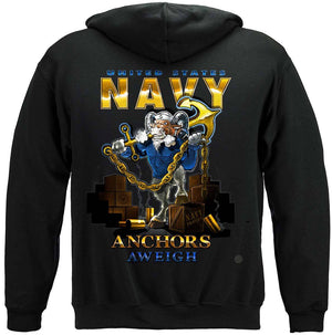 More Picture, US NAVY Goat Locker United States Navy Anchor Aweigh USN Premium Long Sleeves