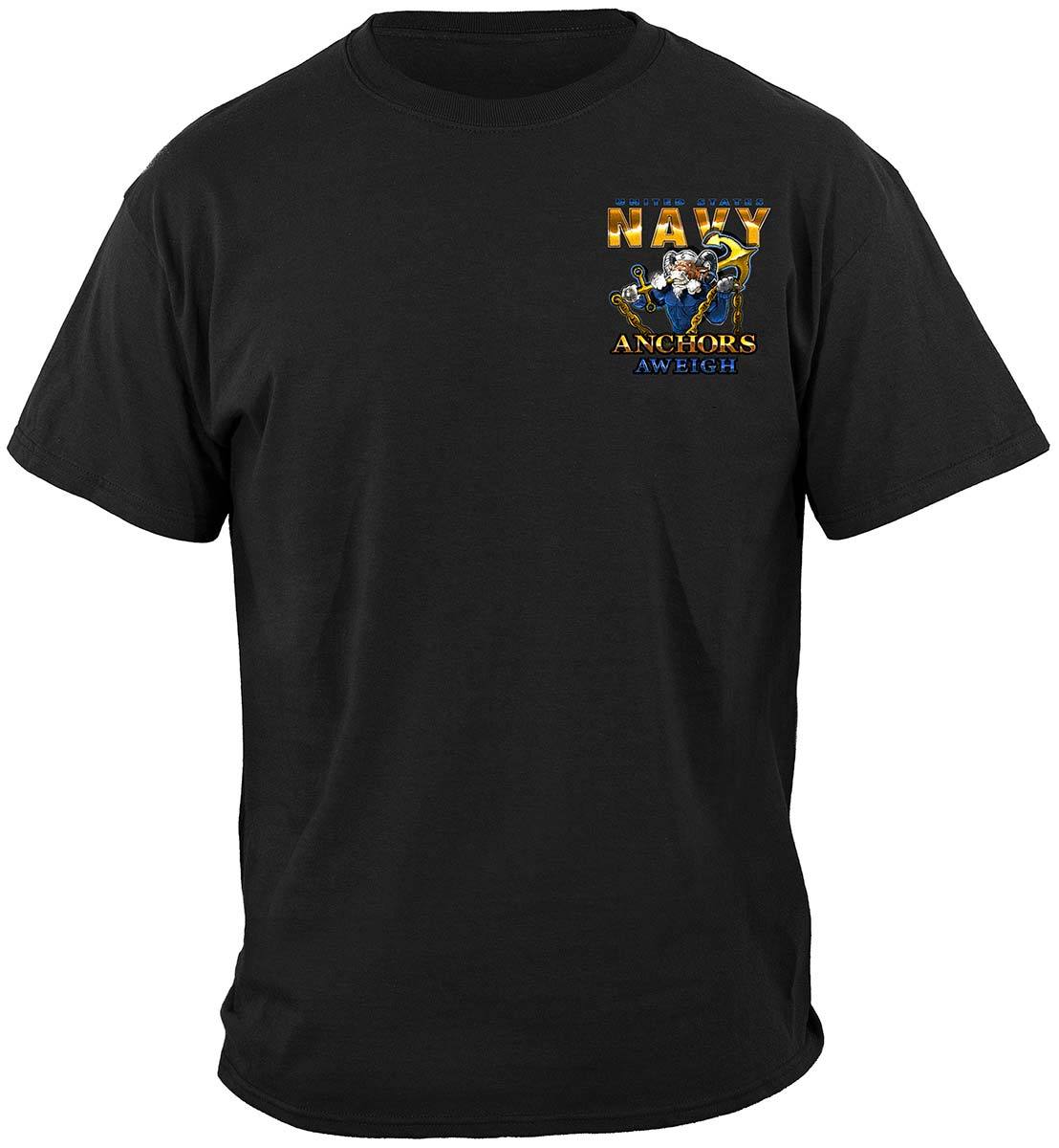 US NAVY Goat Locker United States Navy Anchor Aweigh USN Premium Long Sleeves