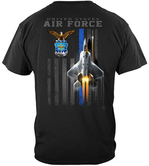 More Picture, Air Force Patriotic Flag Premium Long Sleeves