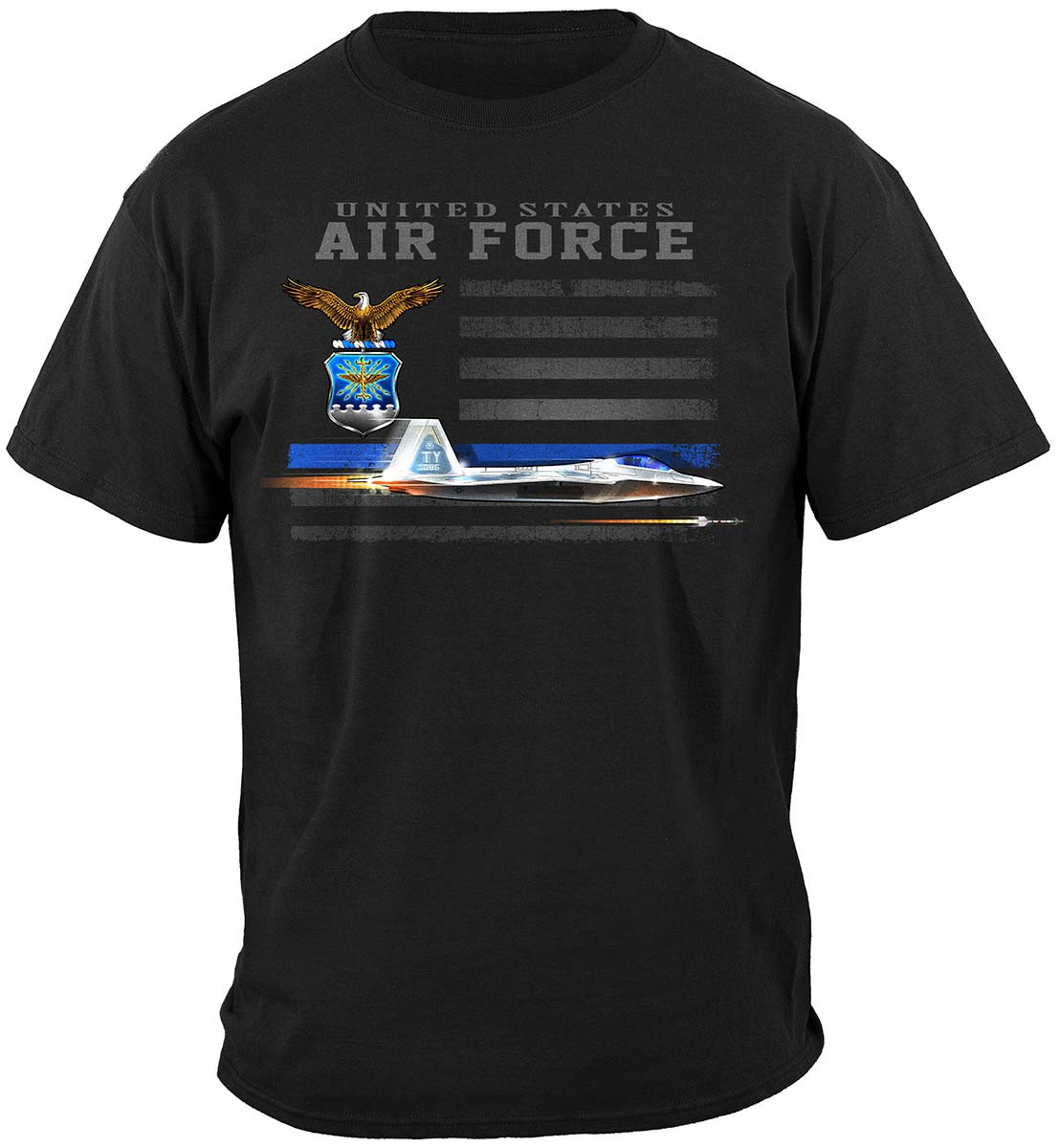 Air Force Patriotic Flag Premium Hooded Sweat Shirt