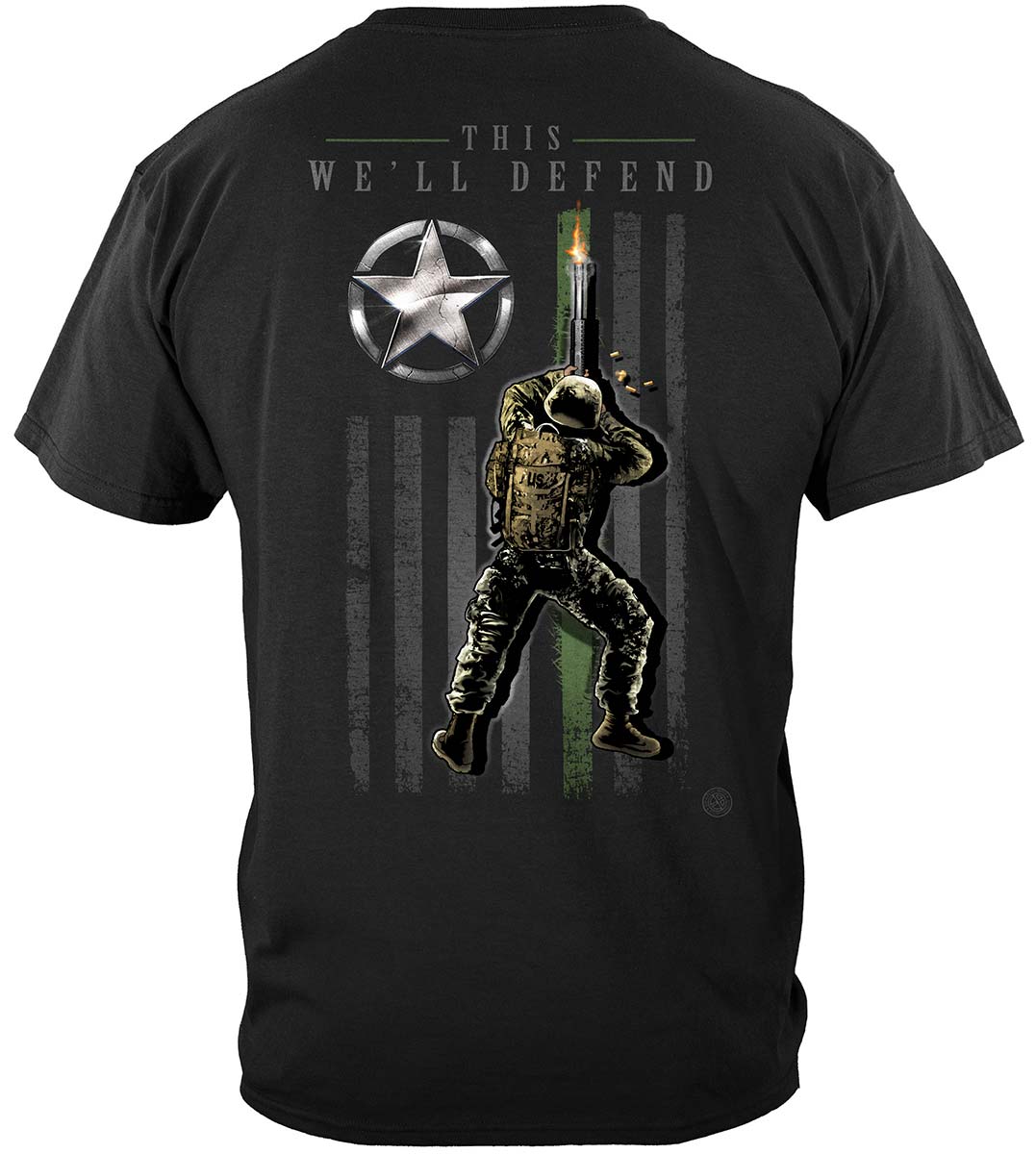 Army Patriotic Flag Premium T-Shirt