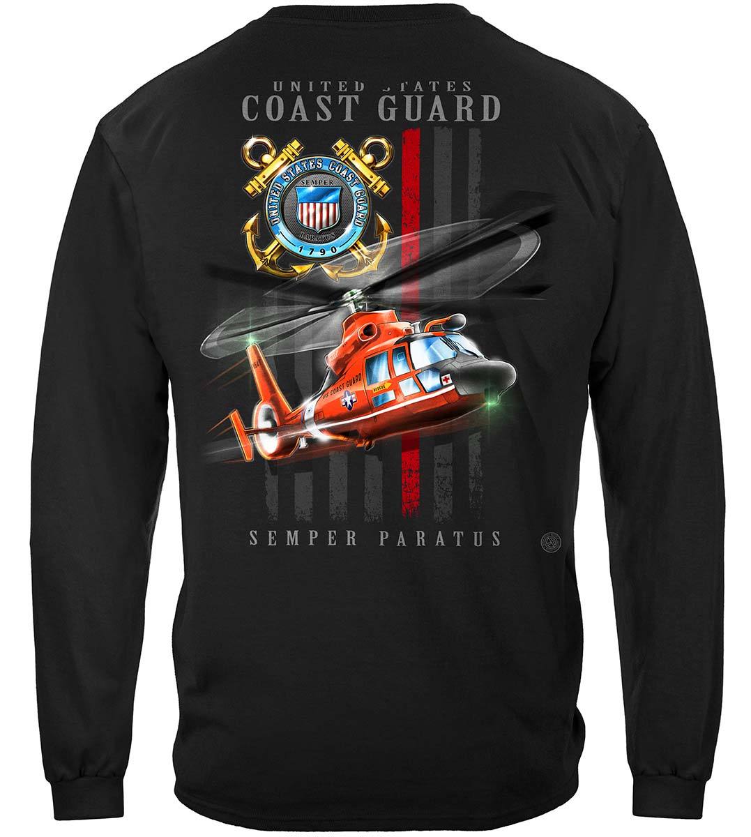 Coast Guard patriotic Flag Premium T-Shirt