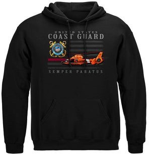 More Picture, Coast Guard patriotic Flag Premium Long Sleeves