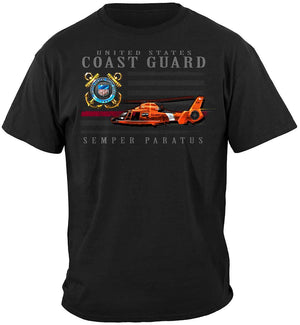 More Picture, Coast Guard patriotic Flag Premium T-Shirt