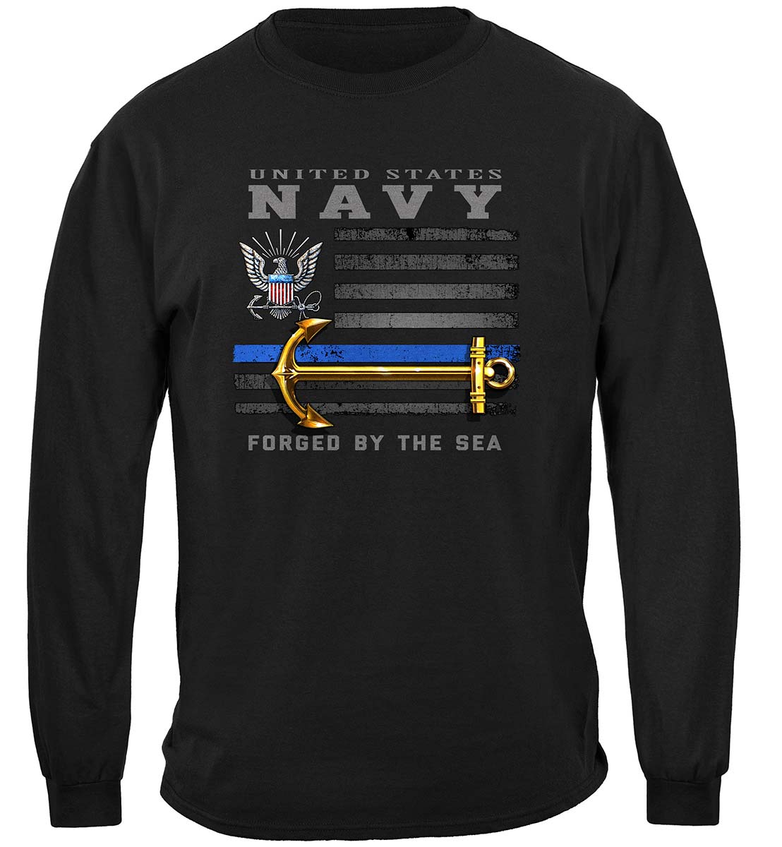 US NAVY Patriotic Flag Premium Long Sleeves