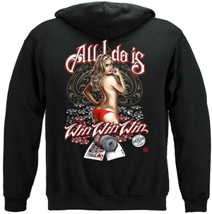 More Picture, All I Do Is Win Win Win Premium Hooded Sweat Shirt