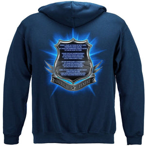 More Picture, Policeman's Prayer Premium Hooded Sweat Shirt