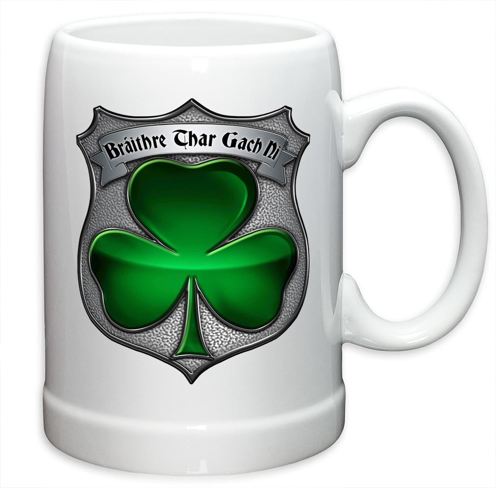 Law Enforcement Irish Brotherhood Police Stoneware White Coffee Mug Gift Set