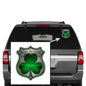 More Picture, Policeman's Brotherhood Irish Premium Reflective Decal