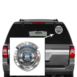 More Picture, Police Honor Courage sacrifice badge Premium Reflective Decal