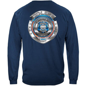 More Picture, Police Honor Courage Sacrifice Badge Premium Hooded Sweat Shirt