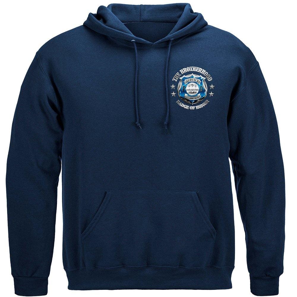 Police Honor Courage Sacrifice Badge Premium Long Sleeves