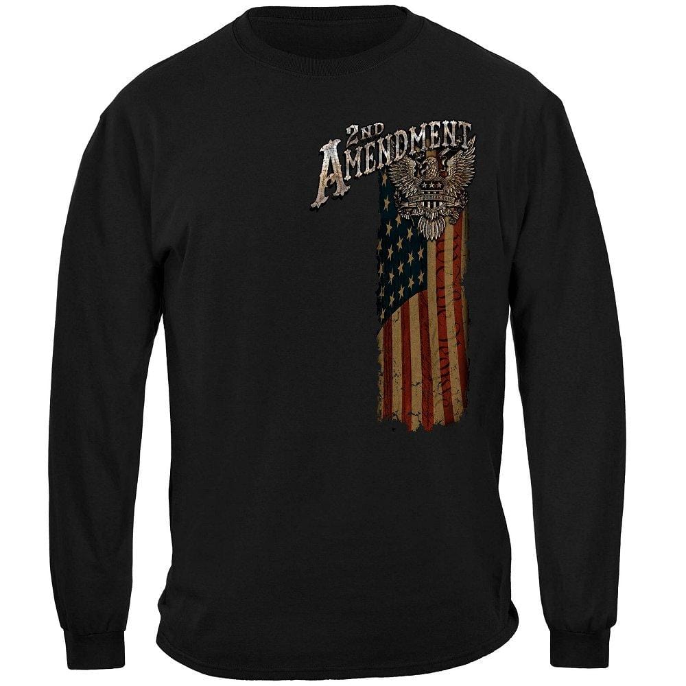 2nd Amendment Eagle Silver Foil Premium T-Shirt