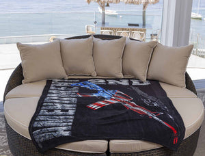 More Picture, Ar15 Second Amendment Flag Premium Blanket