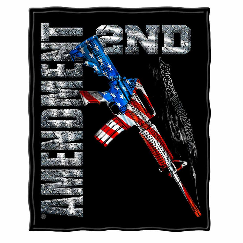 Ar15 Second Amendment Flag Premium Blanket