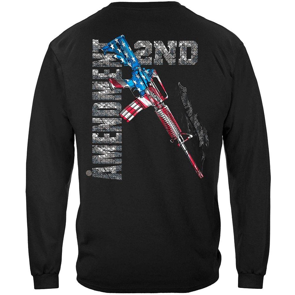 AR15 2nd Amendment Flag Premium Men&#39;s Hooded Sweat Shirt