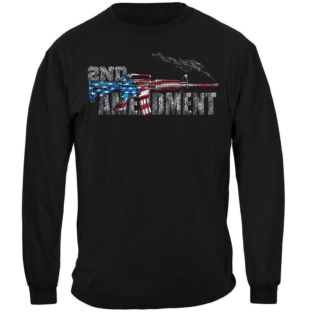 AR15 2nd Amendment Flag Premium Men&#39;s Hooded Sweat Shirt