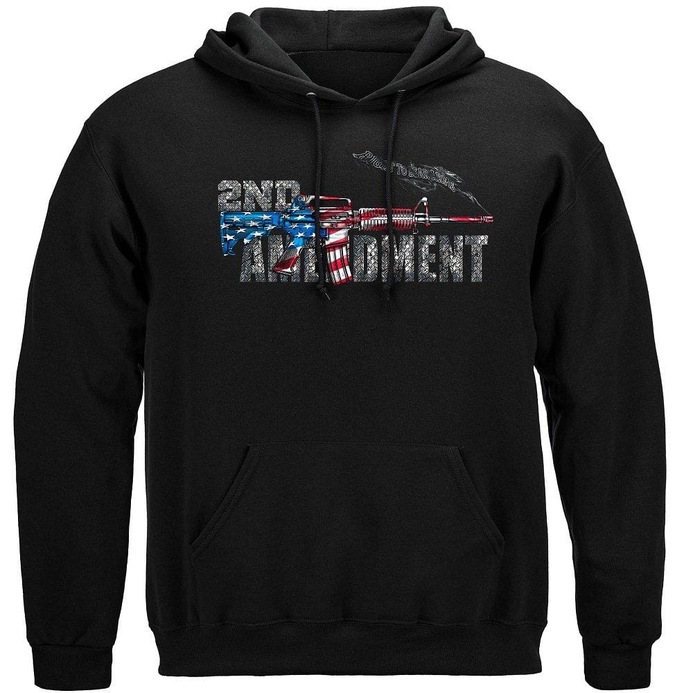 AR15 2nd Amendment Flag Premium Men&#39;s Hooded Sweat Shirt