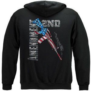 More Picture, AR15 2nd Amendment Flag Premium Men's Hooded Sweat Shirt
