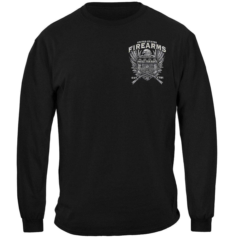 United States Fire Arms Silver Foil Premium Hooded Sweat Shirt