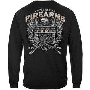 More Picture, United States Fire Arms Silver Foil Premium T-Shirt
