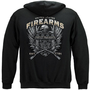 More Picture, United States Fire Arms Silver Foil Premium T-Shirt