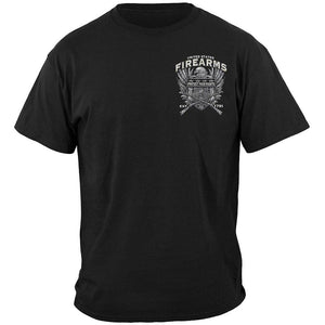 More Picture, United States Fire Arms Silver Foil Premium T-Shirt