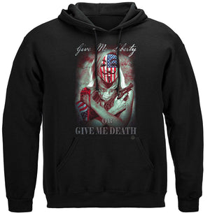 More Picture, Give Me Liberty Or Give Me Death Premium Hooded Sweat Shirt