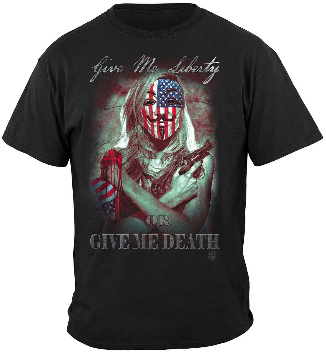 Give Me Liberty Or Give Me Death Premium Hooded Sweat Shirt