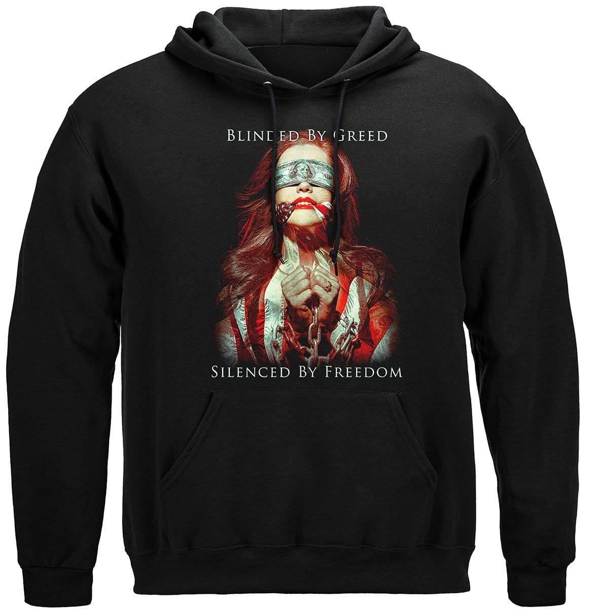 Blinded By Greed Premium Hooded Sweat Shirt
