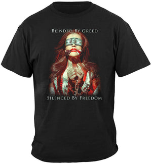 More Picture, Blinded By Greed Premium Hooded Sweat Shirt
