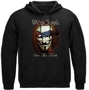 More Picture, Guy Fawkes and Anonymous We The People See The Truth Premium T-Shirt