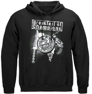 More Picture, Breakfast Of Champions Premium Hooded Sweat Shirt