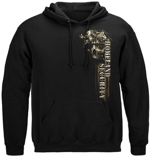 More Picture, Homeland Security Land Air and Sea Premium Hooded Sweat Shirt