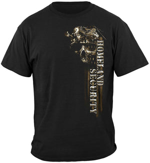 More Picture, Homeland Security Land Air and Sea Premium T-Shirt