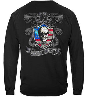 More Picture, 2nd Amendment Don't Tread On Me Silver Foil Premium T-Shirt