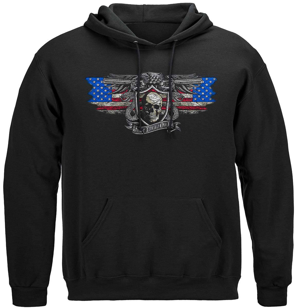 2nd Amendment Don&#39;t Tread On Me Silver Foil Premium T-Shirt