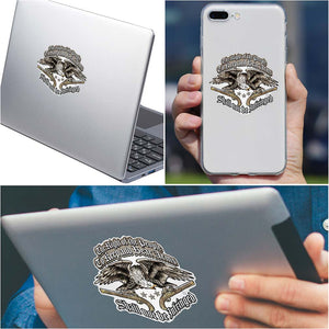 More Picture, 2A 2nd Amendment Eagle Tattoo Premium Reflective Decal