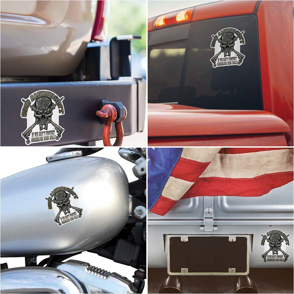 2nd Amendment Protect Ourselves Premium Reflective Decal