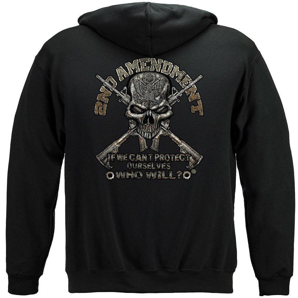 2nd Amendment Protect Ourselves Premium Men&#39;s Hooded Sweat Shirt