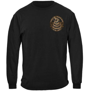 More Picture, Don't Tread On Me Stone Gold Premium Hooded Sweat Shirt