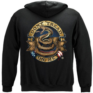More Picture, Don't Tread On Me Stone Gold Premium Hooded Sweat Shirt