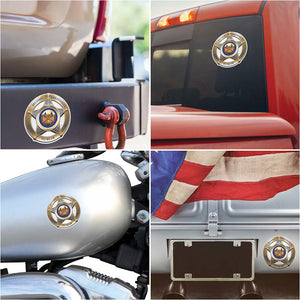 More Picture, 2A 2nd Amendment Colonial Flag Premium Reflective Decal