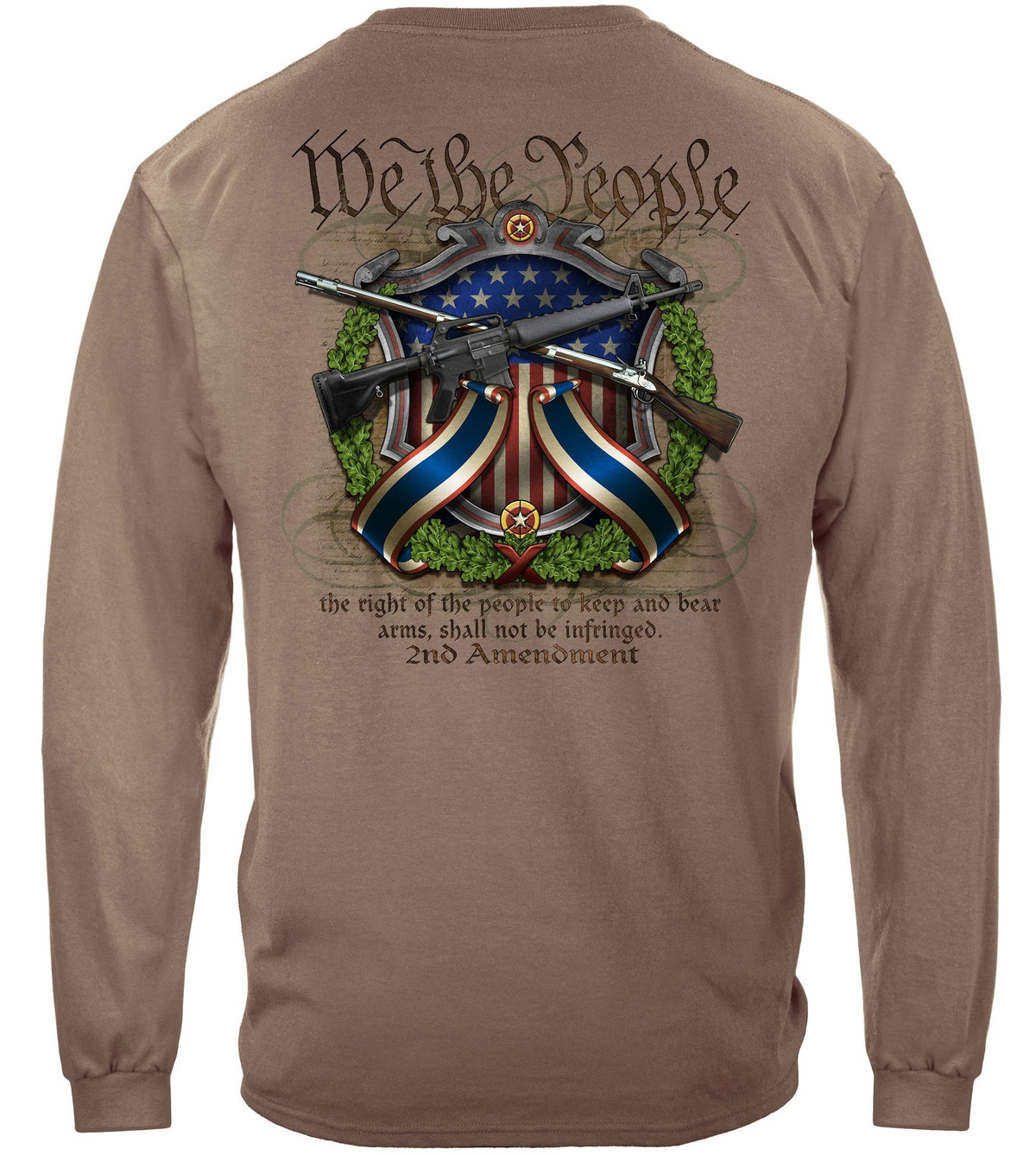 We The People 2nd Amendment Crossed Arms Premium Men&#39;s Hooded Sweat Shirt