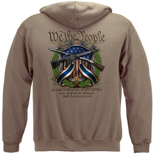 More Picture, We The People 2nd Amendment Crossed Arms Premium Men's Hooded Sweat Shirt