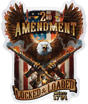 More Picture, 2nd Amendment Attack Eagle Ar15 Premium Reflective Decal
