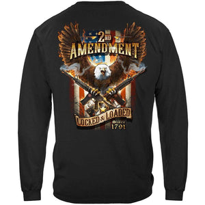 More Picture, 2nd Amendment Attack Eagle With Double AR15 Premium Men's Hooded Sweat Shirt