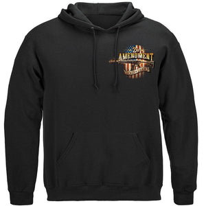 More Picture, 2nd Amendment Attack Eagle With Double AR15 Premium Men's Hooded Sweat Shirt